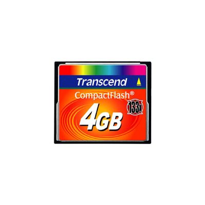 Carte CompactFlash (133X) de 4Go de Transcend