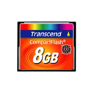 Carte CompactFlash (133X) de 8Go de Transcend