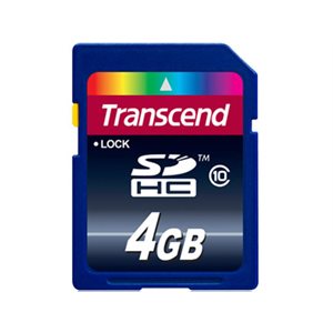 TRANSCEND 4GB SDHC  (CLASS 10)