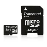 Carte microSDHC Classe 10 de 8Go de Transcend