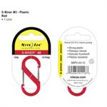 NITE IZE S-BINER PLASTIC SIZE #2 - RED PKG