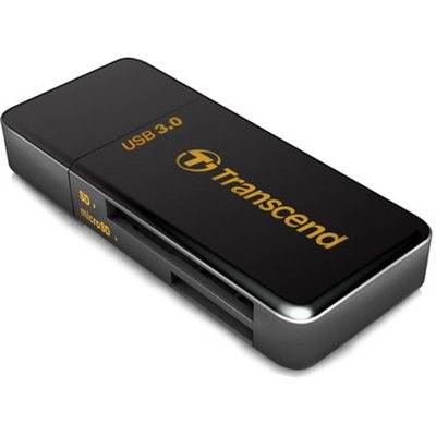 Lecteur de carte Flash Transcend TS-RDF5K USB 3.0 Supporte SDHC (UHS-I), SDXC (UHS-I), microSD, microSDHC (UHS-I), et microSDXC (UHS-I)