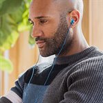 Panasonic - Écouteurs-boutons stéréo ErgoFit à isolation acoustique - bleu