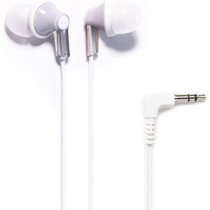 Panasonic - ErgoFit noise isolating stereo earbud - silver