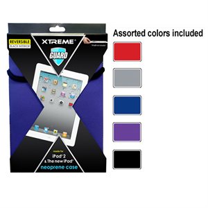 XTREME Étui en néoprène pour iPAD couleur assorties (paquet de 12)