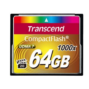 Transcend 64GB Compact Flash Memory Card 1066X Ultra DMA 7