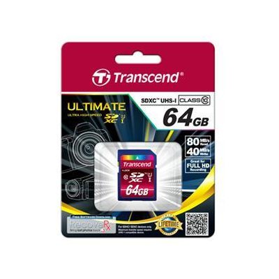 TRANSCEND 64GB SDXC Class 10 UHS-I 600x (Ultimate)