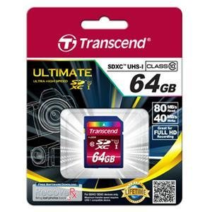 TRANSCEND 64GB SDXC Class 10 UHS-I 600x (Ultimate)