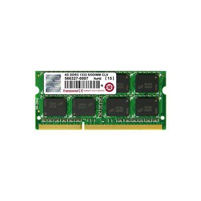 4GB 1600MHZ DDR3 SODIMM NON-ECC TRANSCEND 2Rx8