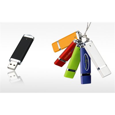 Clé USB avec capuchon - 16GB - avec logo une couleur