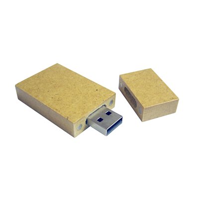 Clé USB écologique - 512MB - Papier recyclé avec capuchon magnégtique