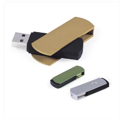 Clé USB avec grand capuchon pivotant - 4Go - avec logo 1 couleur