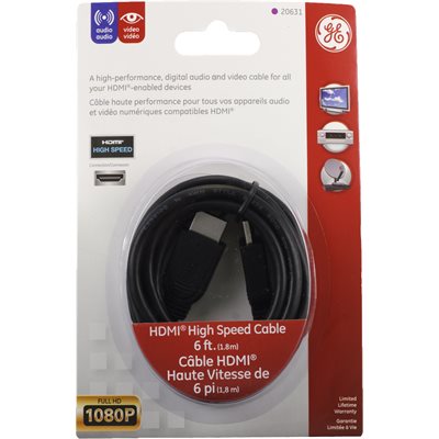 JASCO/GE HDMI Cable 6Ft