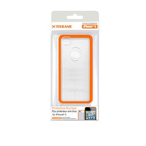 XTREME  PROTECTIVE BUMPER CASE FOR THE IPHONE 5 ORANGE