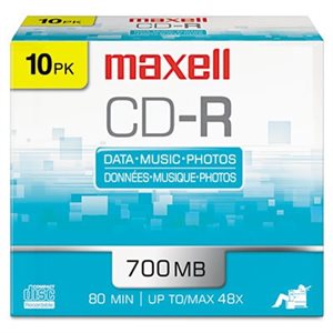 CD-R 700 - Boîtier mince de Maxell - 10 emballés
