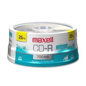 MAXELL CD-R 700 - SPINDLE 25