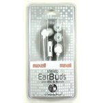 MAXELL IN-EAR BUD WITH MIC AND REMOTE WHITE