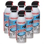 MAXELL BLAST AWAY MULTI PURPOSE DUSTER - 6x UNIT of 10 OZ COMPRESSED AIR (6 pack)