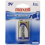 MAXELL BATTERIES 9V - 1 PACK