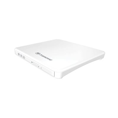 Transcend Graveur DVD-RW 8X portable ultra fin, USB (Blanc)