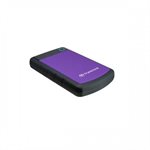 Disque dur externe Transcend de 4TB 2.5'' USB 3.0 Storejet H3P avec finition anti-chocs Mauve