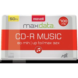 MAXELL CD-R 80 Music-Gold (50 pc Spindle)