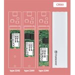 Transcend TS-CM80S - boitier externe - SATA 6Gb/s - USB 3.1