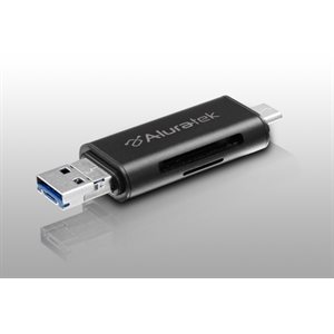 ALURATEK USB 3.1 Type-A / Type-C / Micro USB OTG SD and microSD Card Reader