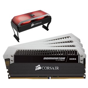 CORSAIR 64GB (KIT OF 4) 3466MHZ DDR4 DIMM 16-18-18-36 DOMINATOR PLATINUM 1.35V AIRFLOW FAN INC