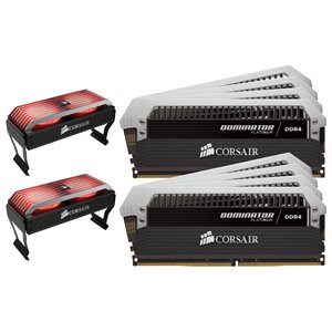 CORSAIR 64GB (KIT OF 8) 2800MHZ DDR4 DIMM 14-16-16-36 DOMINATOR PLATINUM 1.35V AIRFLOW FAN INC