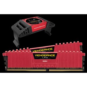 CORSAIR 16GB (KIT OF 2) 3200MHZ DDR4 DIMM 14-16-16-36 VENGEANCE LPX RED HEAT 1.35V AIRFLOW INC