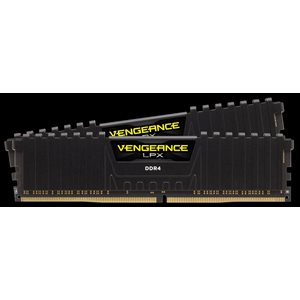 CORSAIR 16GB (KIT OF 2) 2666MHZ DDR4 DIMM 16-18-18-35 VENGEANCE LPX BLACK HEAT 1.20V
