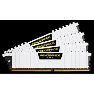 CORSAIR 32GB (KIT OF 4) 3200MHZ DDR4 DIMM 16-18-18-36 VENGEANCE LPX WHITE HEAT 1.35V