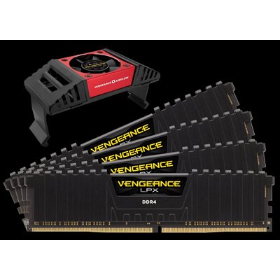 CORSAIR 64GB (KIT OF 4) 3333MHZ DDR4 DIMM 16-18-18-36 VENGEANCE LPX BLACK HEAT 1.35V AIRFLOW INC