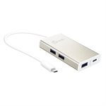 J5CREATE JCH346 USB TYPE-C 4-PORT HUB USB-A/USB-C/PD 2.0