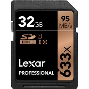 LEXAR # 32GB PROFESSIONAL 633X U1 SDHC / SDXC