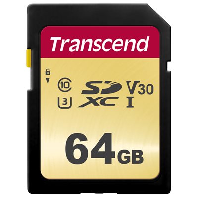 Transcend 64GB UHS-I U3 SD card MLC Read 95MB/s  Write 60MB/s