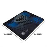 ACCESSORY POWER ENHANCE Infiltrate XL Fabric Mouse Pad - Features an extra large 12.6" x 10.6" *Blk*