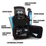 ACCESSORY POWER GOgroove Professional DSLR Camera Backpack for Photography and Laptop Travel Use