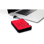 ISTORAGE 1TB DISKASHUR2 256-BIT - RED - USB 3.0