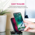 Adonit Wireless Fast Charging (Qi) stand w/usb charger - up to 10w - Black