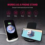 Adonit Wireless Fast Charging (Qi) stand w/usb charger - up to 10w - Black