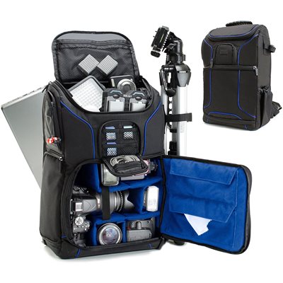 ACCESSORY POWER USA GEAR Professional DSLR Camera and Laptop Backpack  BLUE