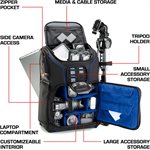 ACCESSORY POWER USA GEAR Professional DSLR Camera and Laptop Backpack  BLUE