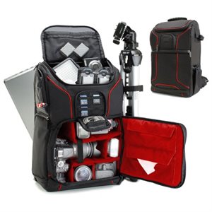 ACCESSORY POWER USA GEAR Professional DSLR Camera and Laptop Backpack  RED