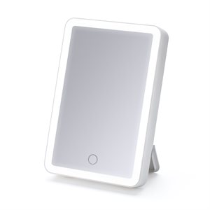 iHome - Beauty - Miroir portable illuminé avec haut-parleur Bluetooth