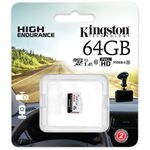 Kingston 64GB microSDXC Endurance 95R/30W C10 A1 UHS-I Card Only