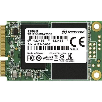 TRANSCEND 128GB mSATA SSD SATA3 3D TLC