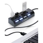 XTREME 4 Port USB Hub w/ON/OFF switch