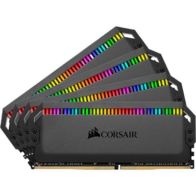 CORSAIR DOMINATOR PLATINUM RGB 64GB (4x16GB) DDR4 3600 (PC4-28800) C16 1.35V Desktop Memory - Black